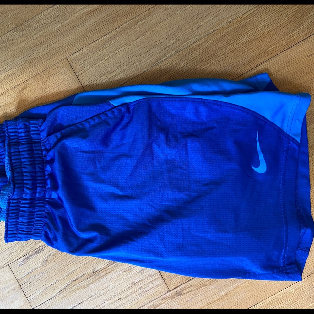 Blue Nike basketball shorts